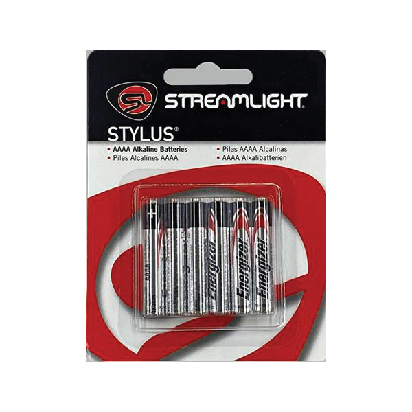 Streamlight 1.5 VDC AAAA Replacement Battery, 650 mAh Pack of 6