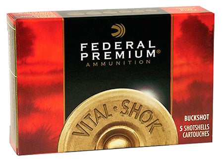 Federal 12ga 3" Magnum 41 Pellets 4 Buck Vital-Shok Shotshell Ammunition 5rds - P158 4B