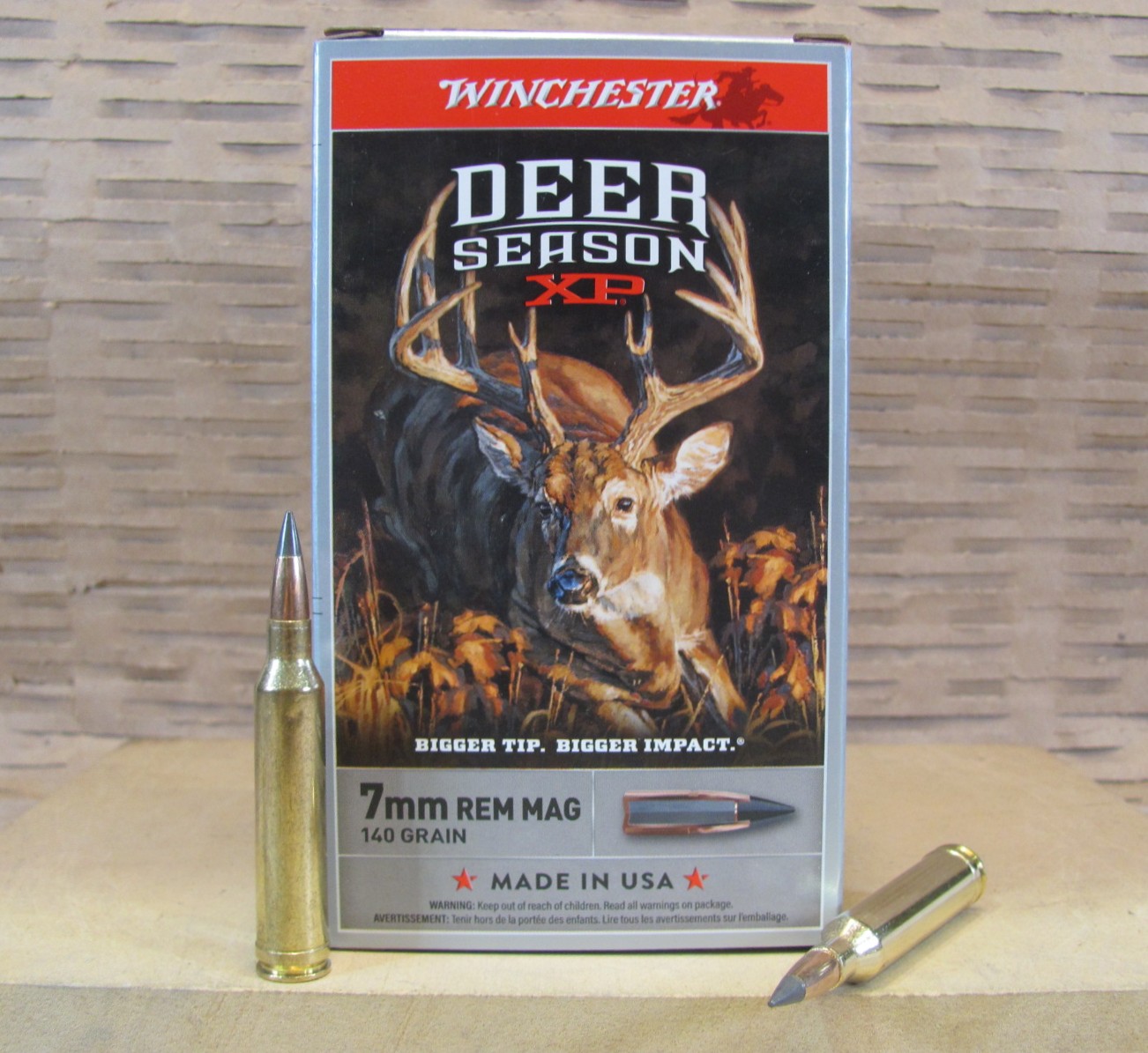 20 Round Box – 7mm Remington Magnum 140 Grain Winchester Deer Season XP Ammo – X7DS