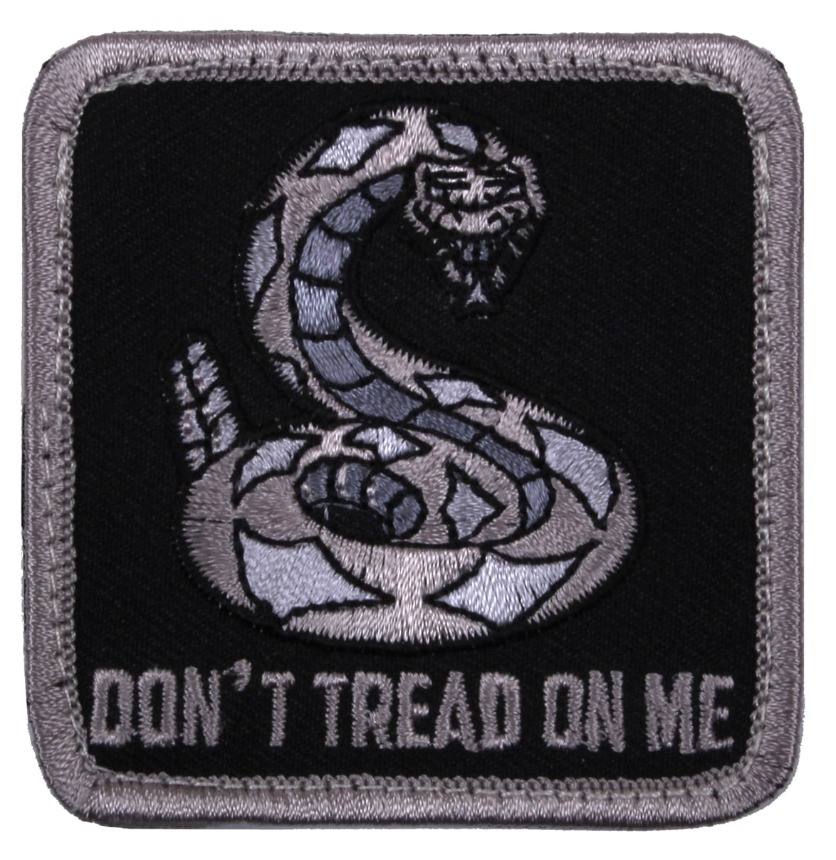 Rothco Dont Tread On Me Morale Patch - Black, Packaging Bulk Packaging