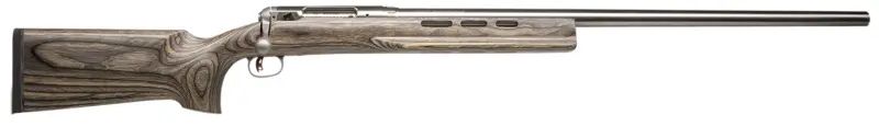 Savage Arms 18614 12 Benchrest Full Size 6mm BR 1rd 29" Matte Stainless Button Rifled Barrel Drilled Tapped Receiver, Gray Fixed Laminate Stock, Right Hand