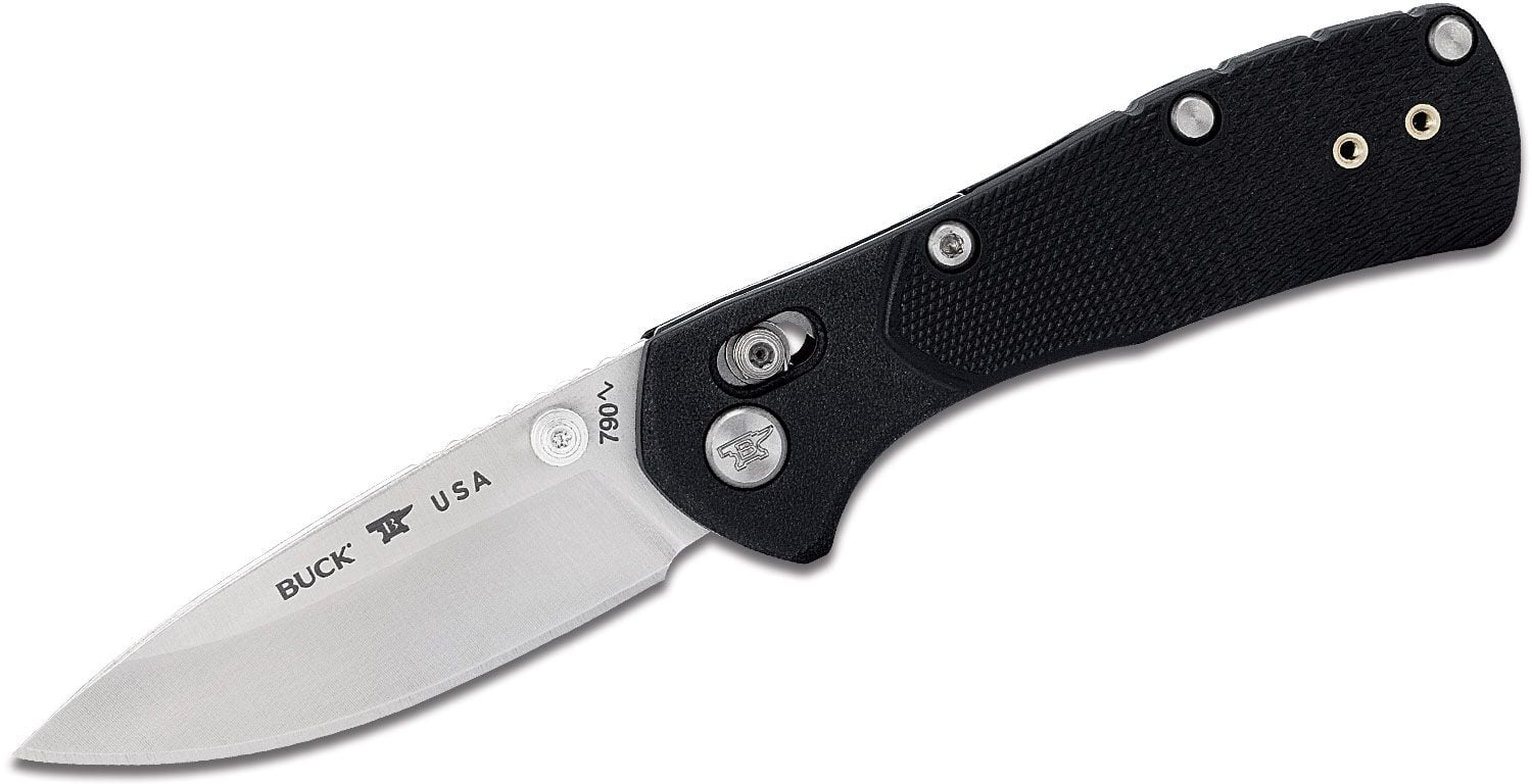 Buck Mini Range Pro Folding Drop Point Knife, Black - 0790BKS1-B