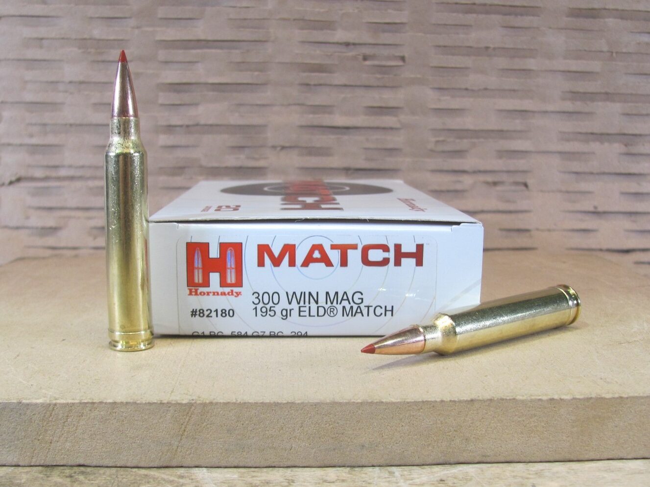200 Round Case – 300 Winchester Magnum 195 Grain ELD Hornady Match Ammo – 82180