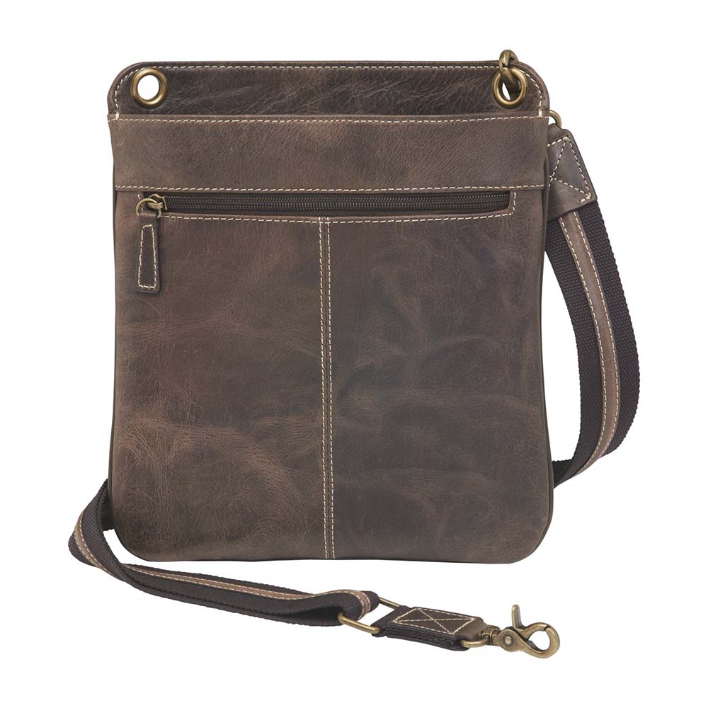 Gun Tote'n Mamas Crossbody Crossbody Flat Sac Concealed Carry Purse, Brown Buffalo - GTM/CZY-01
