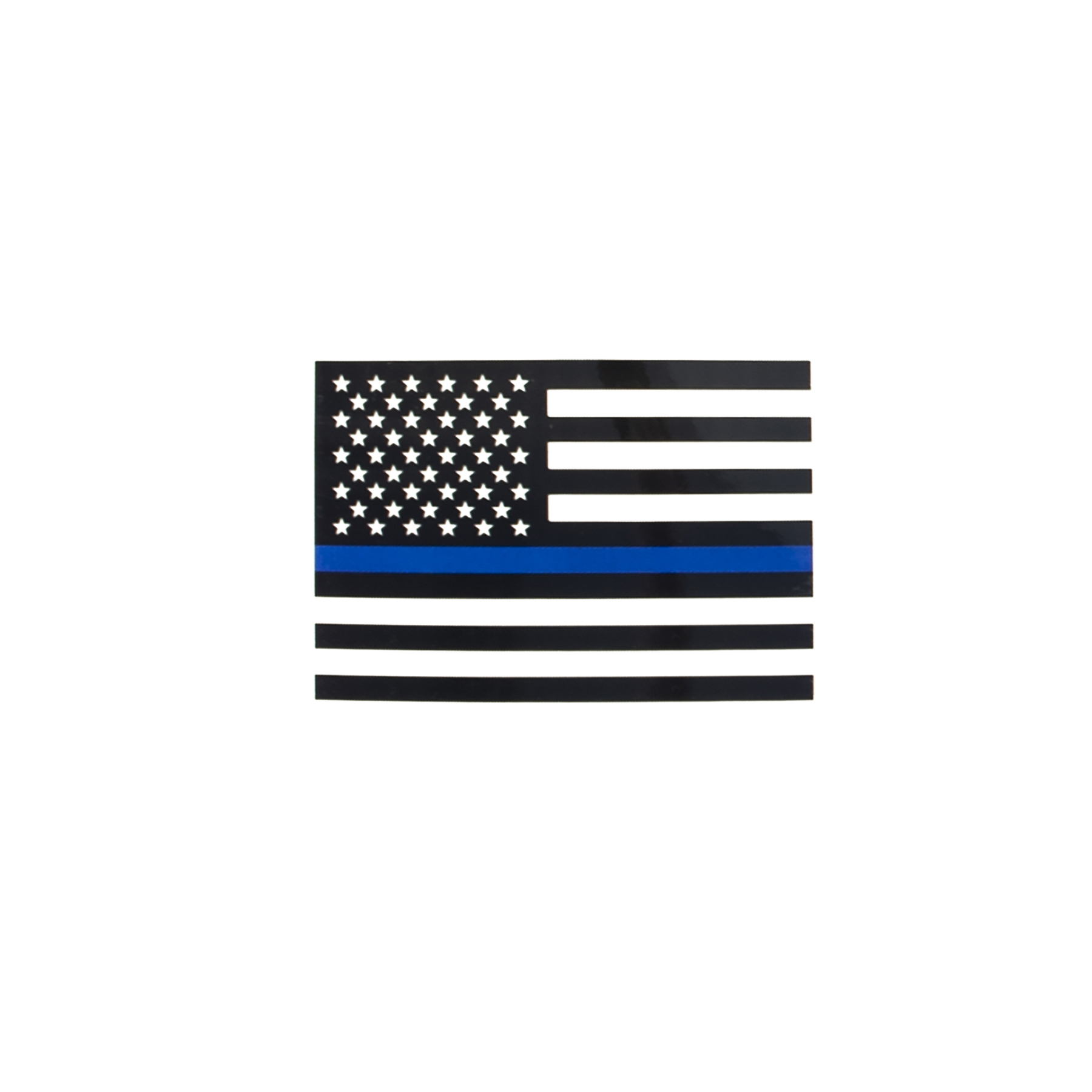 Rothco Transparent Thin Blue Line Flag Decal - Large