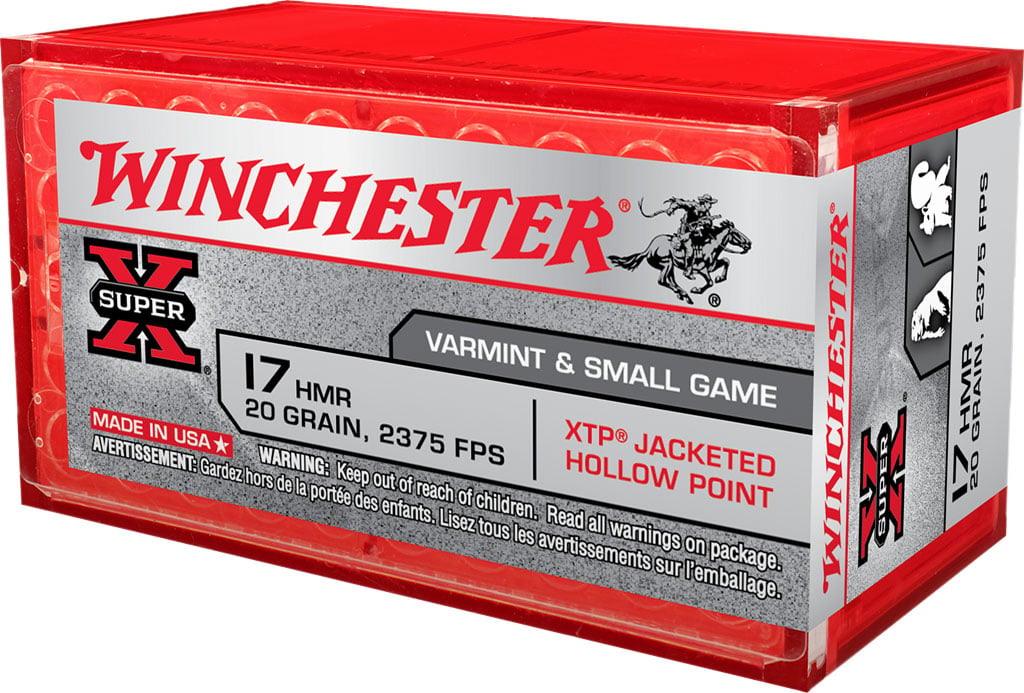 WINCHESTER SUPER-X 17HMR 20GR – XTP JHP 2375FPS 50RD 20BX/CS - No Credit Card Fees - Low, flat rate shipping