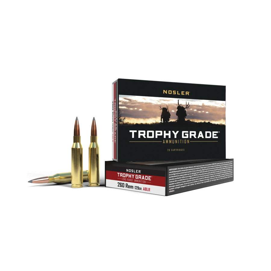Nosler Trophy Grade Long Range .260 Remington 129 gr PT 20rds