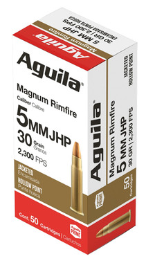 Aguila Target & Range Rimfire 5mm Rem Mag 30 Grain Jacketed Hollow Point