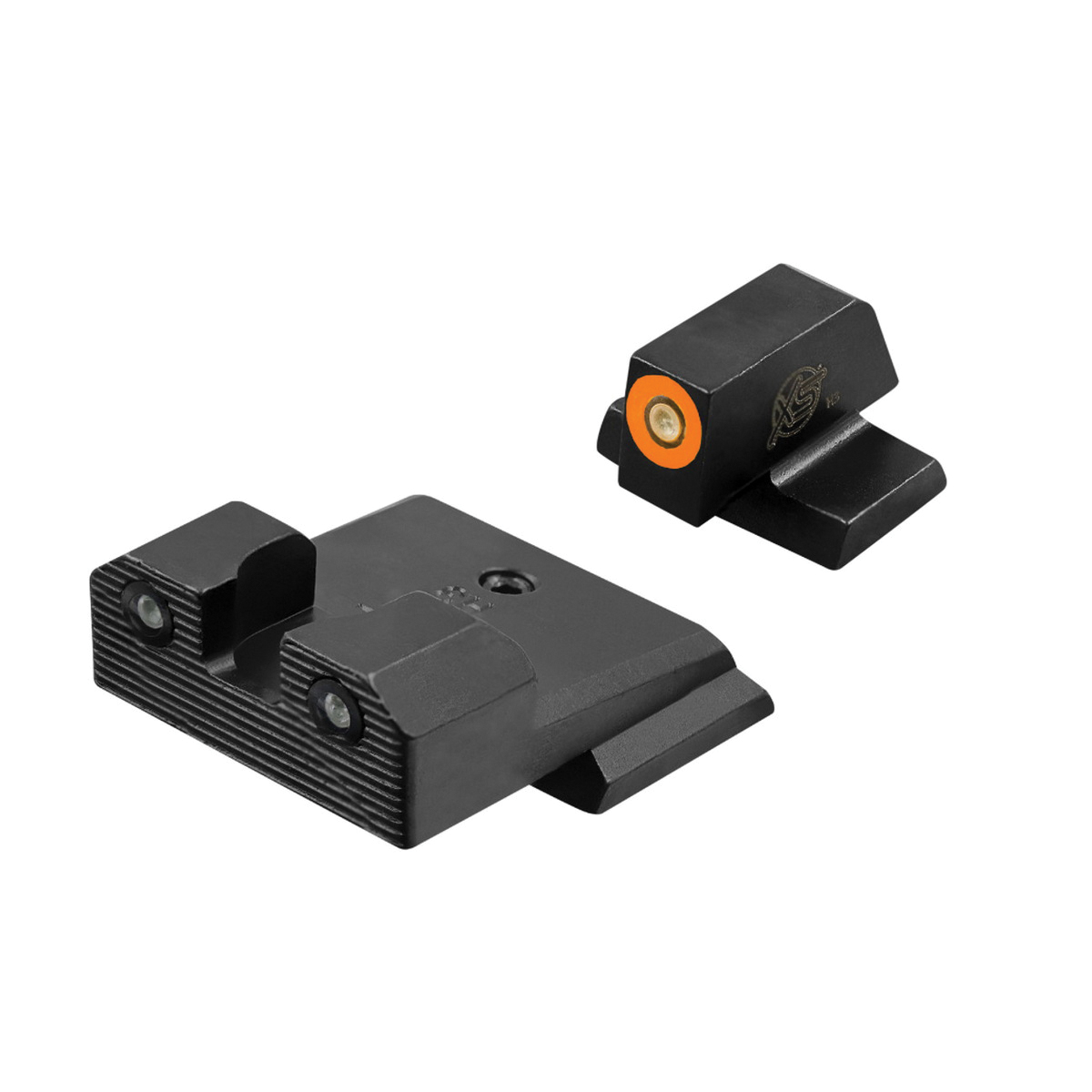 XS Sights R3D 2.0 Night Sight Set - Front/Rear Green/Green for Reliable Low-Light Targeting - SW-R204P-6N-1
