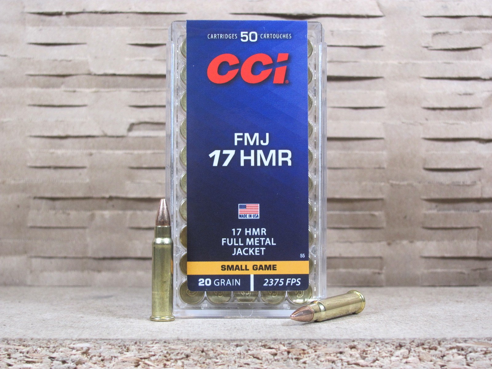 2000 Round Case – 17 HMR FMJ 20 Grain CCI Ammo – 0055