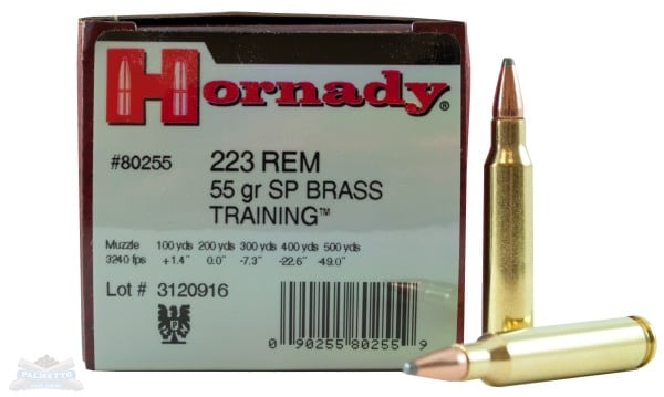 Hornady 223 Rem 55gr SP Custom Ammunition 50rds - 80255