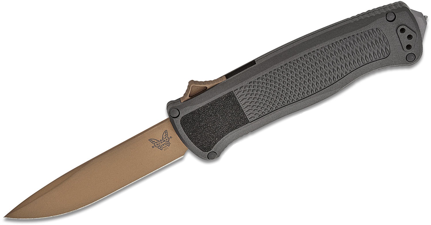 Benchmade Shootout OTF Drop Point Knife, Flat Earth - 5371FE