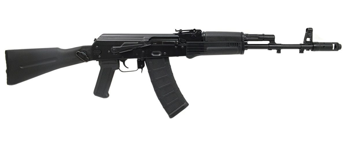 PSAK-74 Classic Polymer Side folding Rifle with Toolcraft Trunnion, Bolt, and Carrier, Black