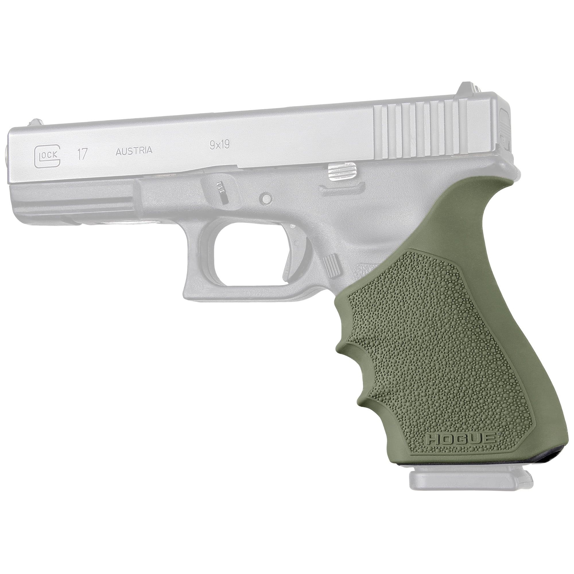 Hogue HandALL Beavertail Grip Sleeve for Glock Models, OD Green - 17031