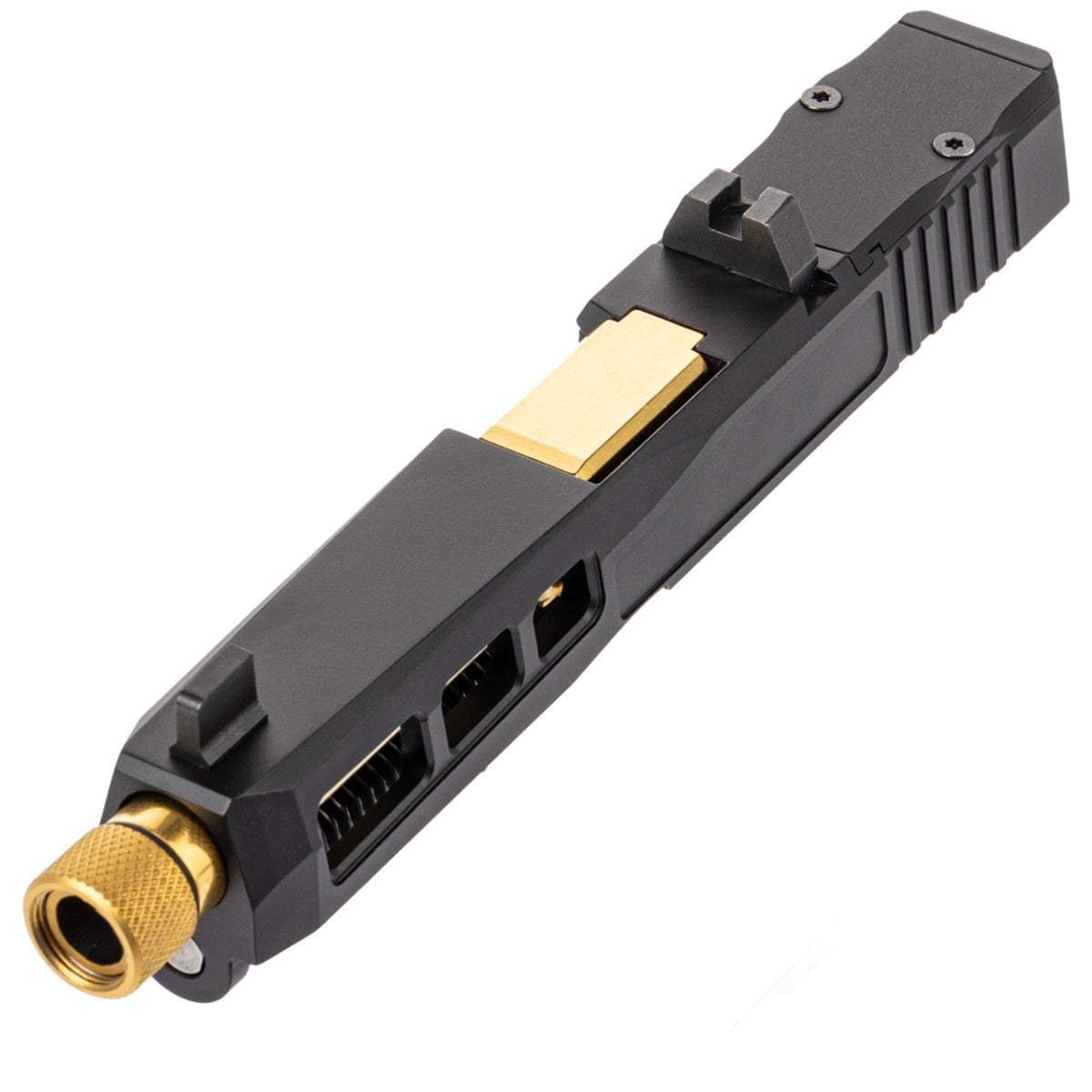 PSA Dagger Complete SW1 RMR Slide Assembly With TiN Threaded Barrel, Black
