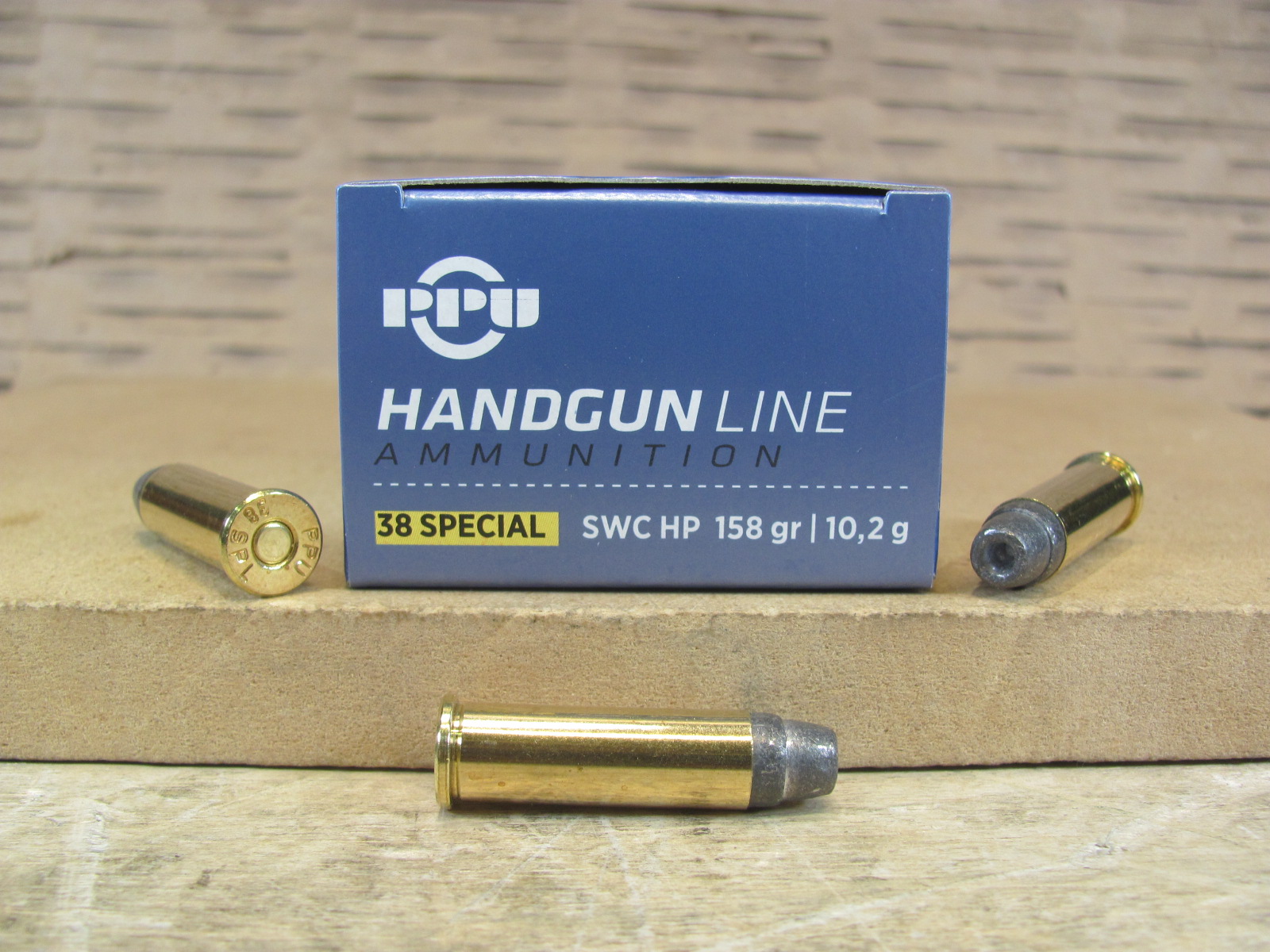 500 Round Case – 38 Special 158 Grain SWC HP Prvi Partizan Handgun Line Ammo – PPH38SH
