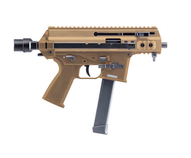 B&T APC9K PRO 9mm Coyote Tan Pistol With Telescopic Arms + connector,  and Glock Lower