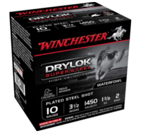 Winchester Ammo SSH102 Drylock Super Steel High Velocity 10 Gauge 3.5" 1 3/8 oz 2 Shot