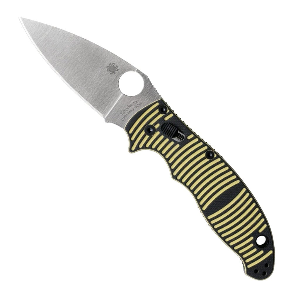 Spyderco Manix 2 Folding Knife, Yellow/Black