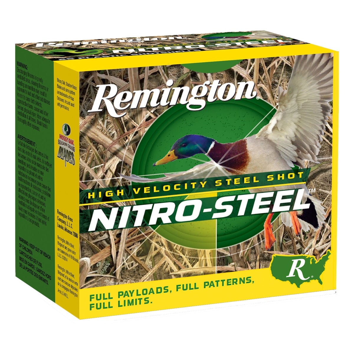 Remington Ammunition 20839 Nitro-Steel High Velocity 12Gauge 3.50″ 1 1/2oz 2Shot 25 Per Box/10 Case - No Credit Card Fees - Low, flat rate shipping