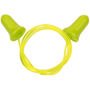 ALLEN Tethered Tapered Foam Ear Plugs 32 dB Ylw/Lime Grn