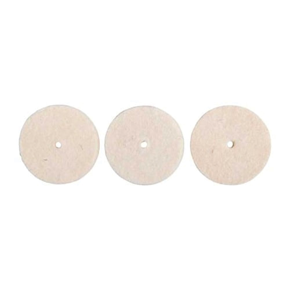 Brownells Square Unmounted Felt Bob, Pack of 3