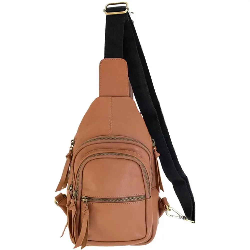 Smith Wesson Concealed Carry Purse Sling Bag Tan