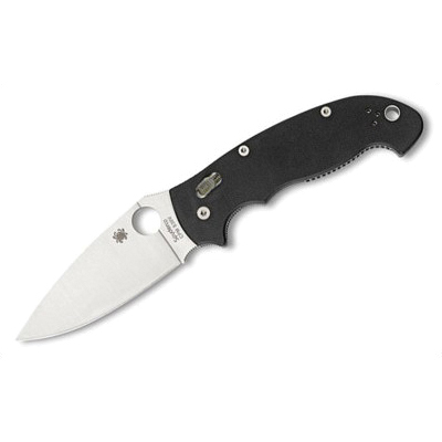 Spyderco Manix 2 XL 3.875" Plain Clip Point Folding Knife, Silver - C95GP2