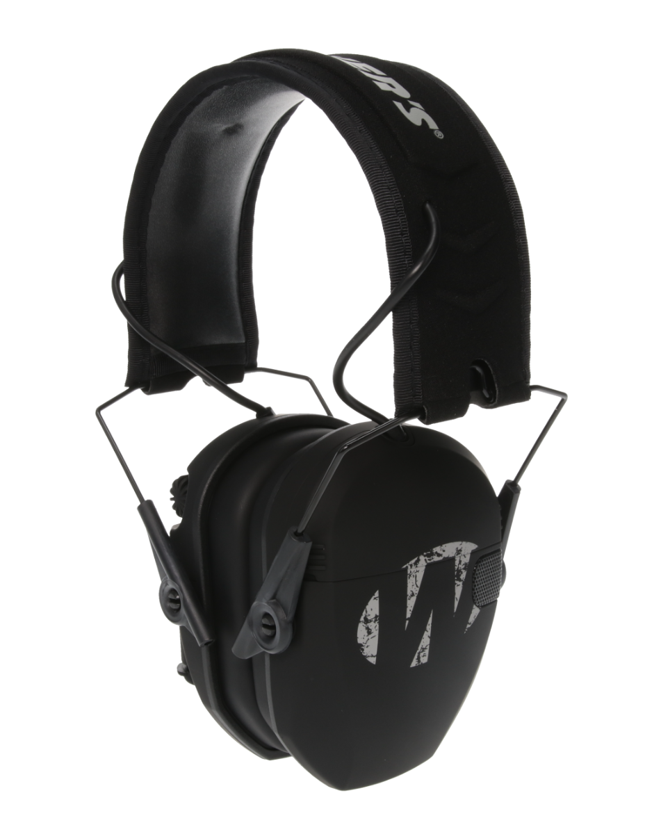 Walkers Freedom Series Logo Earmuff Adult/23 dB, Black - GWP-RSEMFS