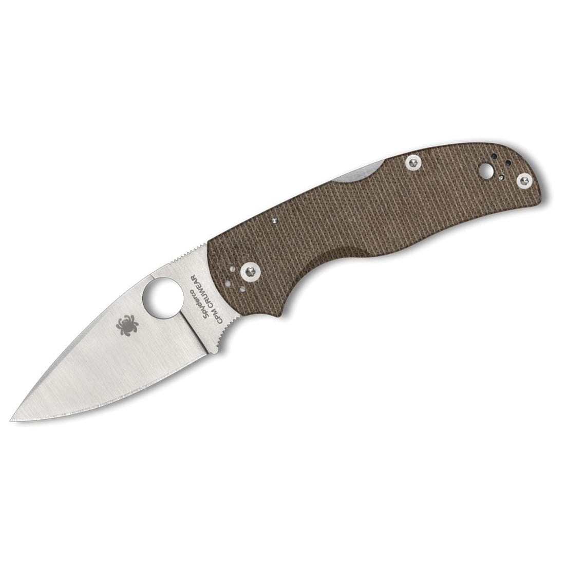 Spyderco Native 5 Folding Drop Point Knife, Brown - C41MPCW5