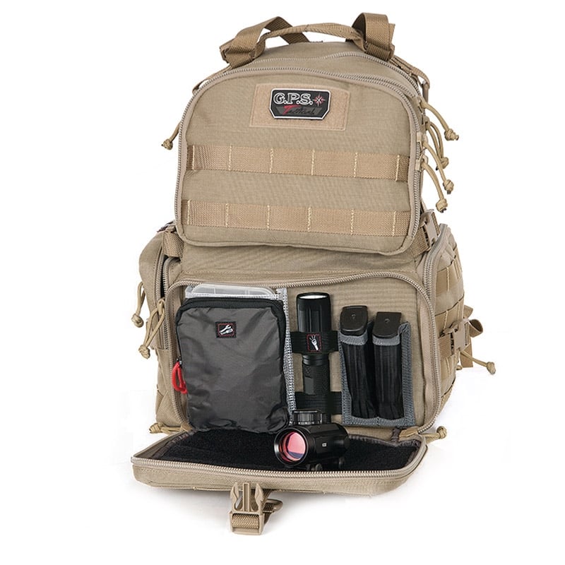 GPS Tactical Range Backpack, Tan ‒ GPS-T1612BPT