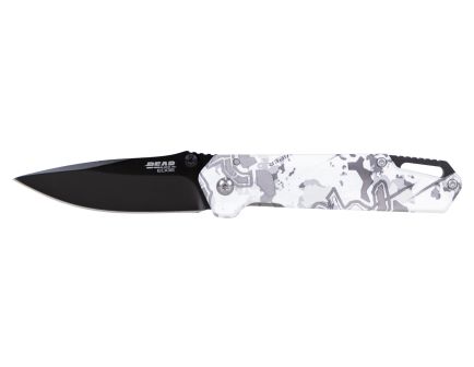 Bear & Son Edge Brisk 1.0 Folding Spear Point Knife w/ Fire Starter, TrueTimber Viper - 71835