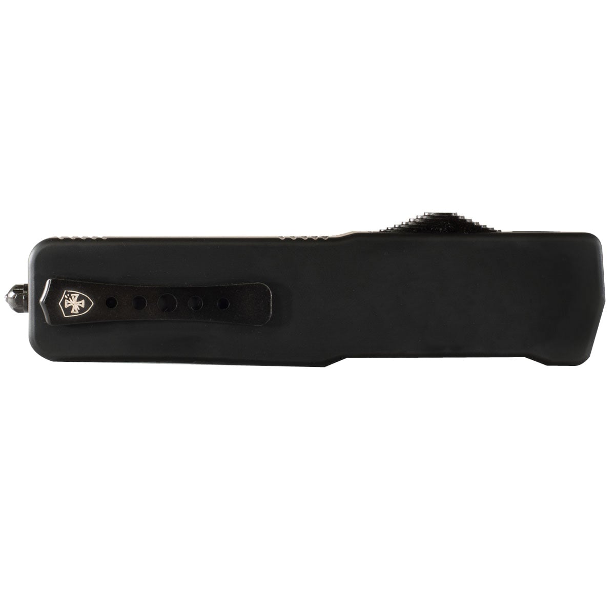 Templar Knife Premium Weighted Large OTF Knife Drop Point, Black - LZ-BR-32-1