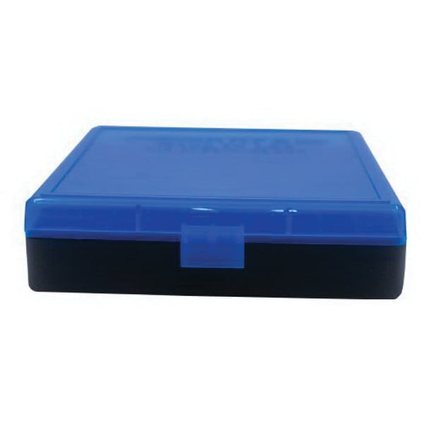 Berrys Bullets 008 .40 S&W/.45 ACP/10mm 100 Round Flip-Top Ammo Box, Blue/Black - 67789