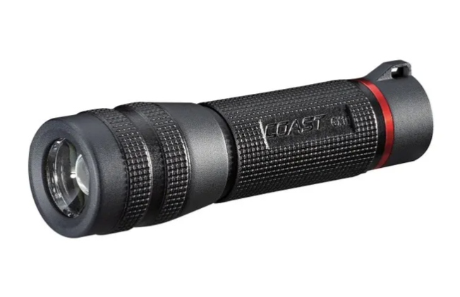 Coast GX10 Waterproof Dual Power Flashlight, Black