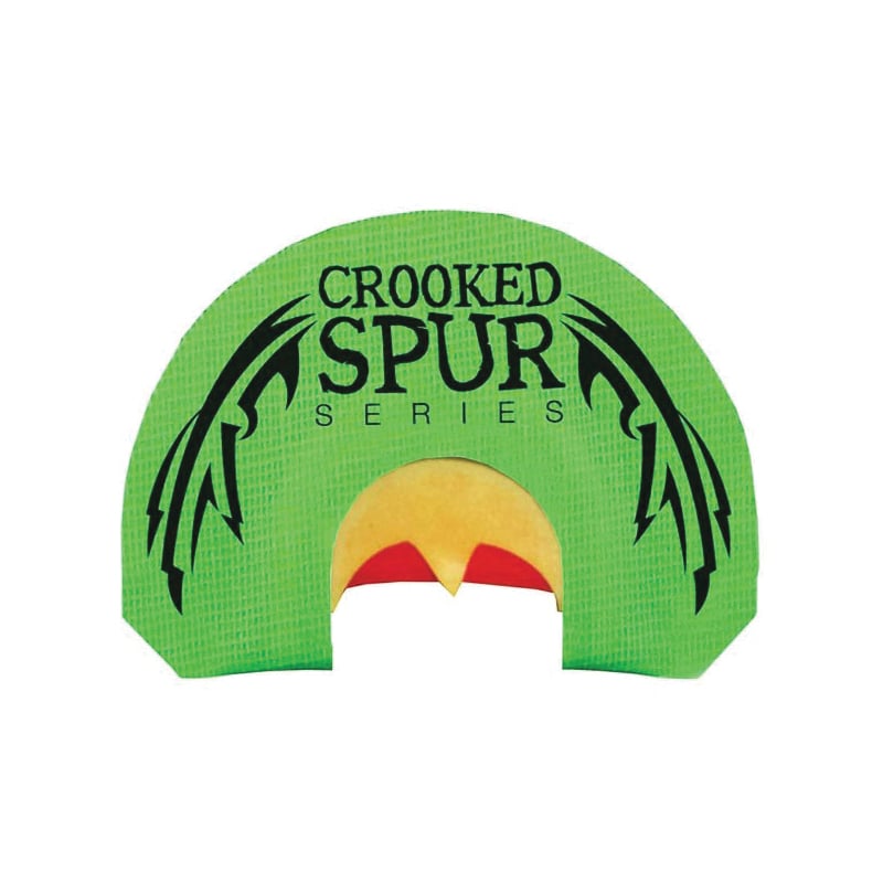 FoxPro Crooked Spur Green Back Wing Turkey Mouth Game Call, Green