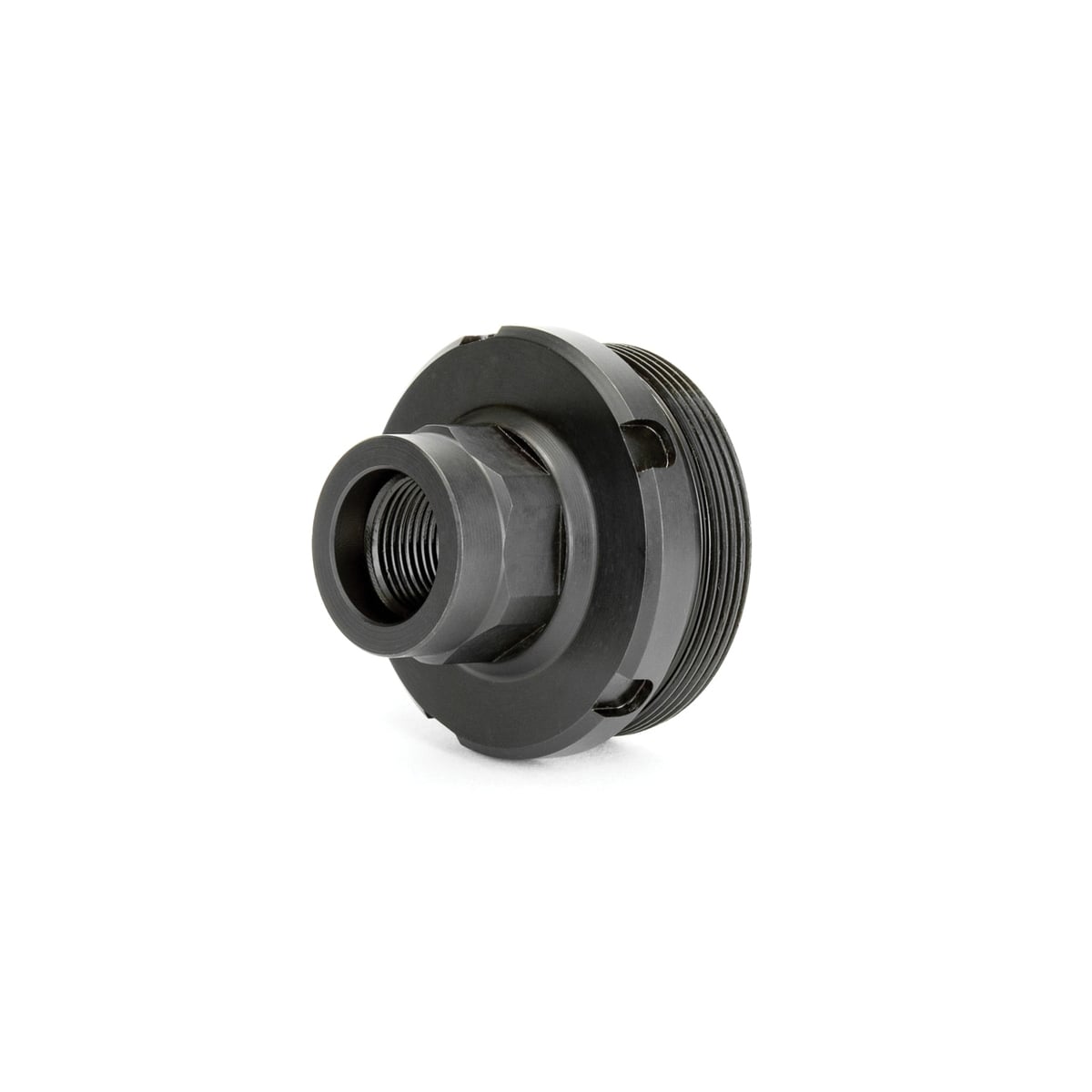 Griffin Armament 1-3/8-24 HUB Direct Thread Adapter 1/2-28, Black