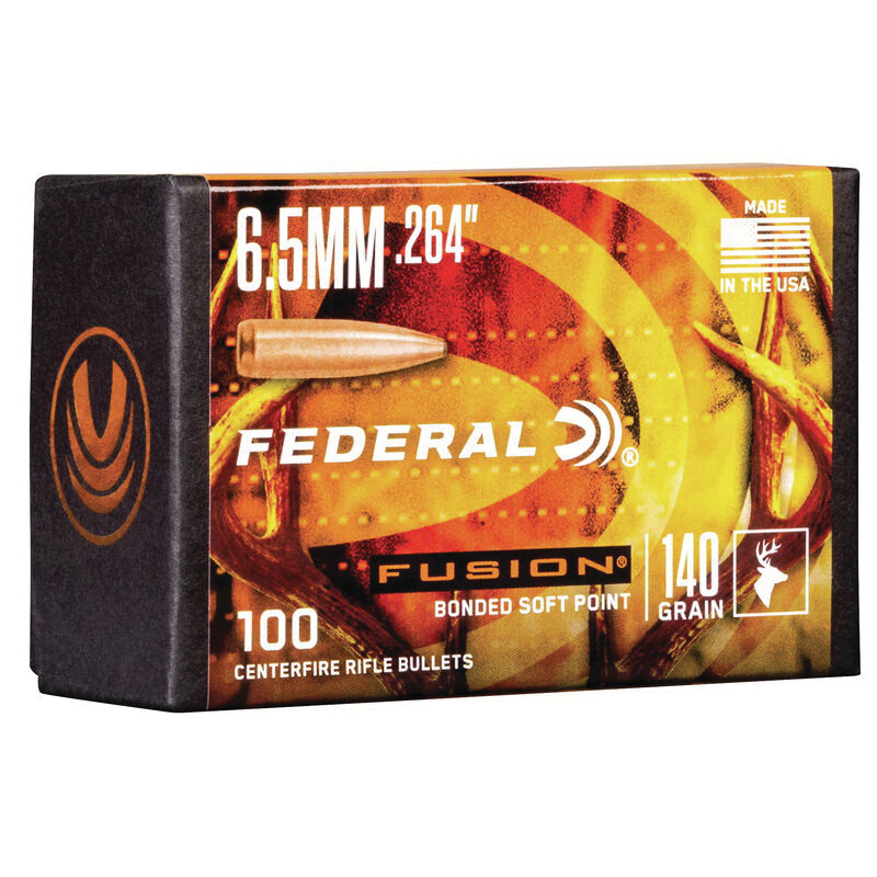 Federal Fusion Component 6.5mm 140 gr SP Bullet, 100/box - FB264F2