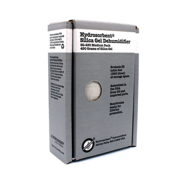 Hydrosorbent 4.50" x 2" x 7" 450 g Silica Gel Medium Pack Dehumidifier, Blue
