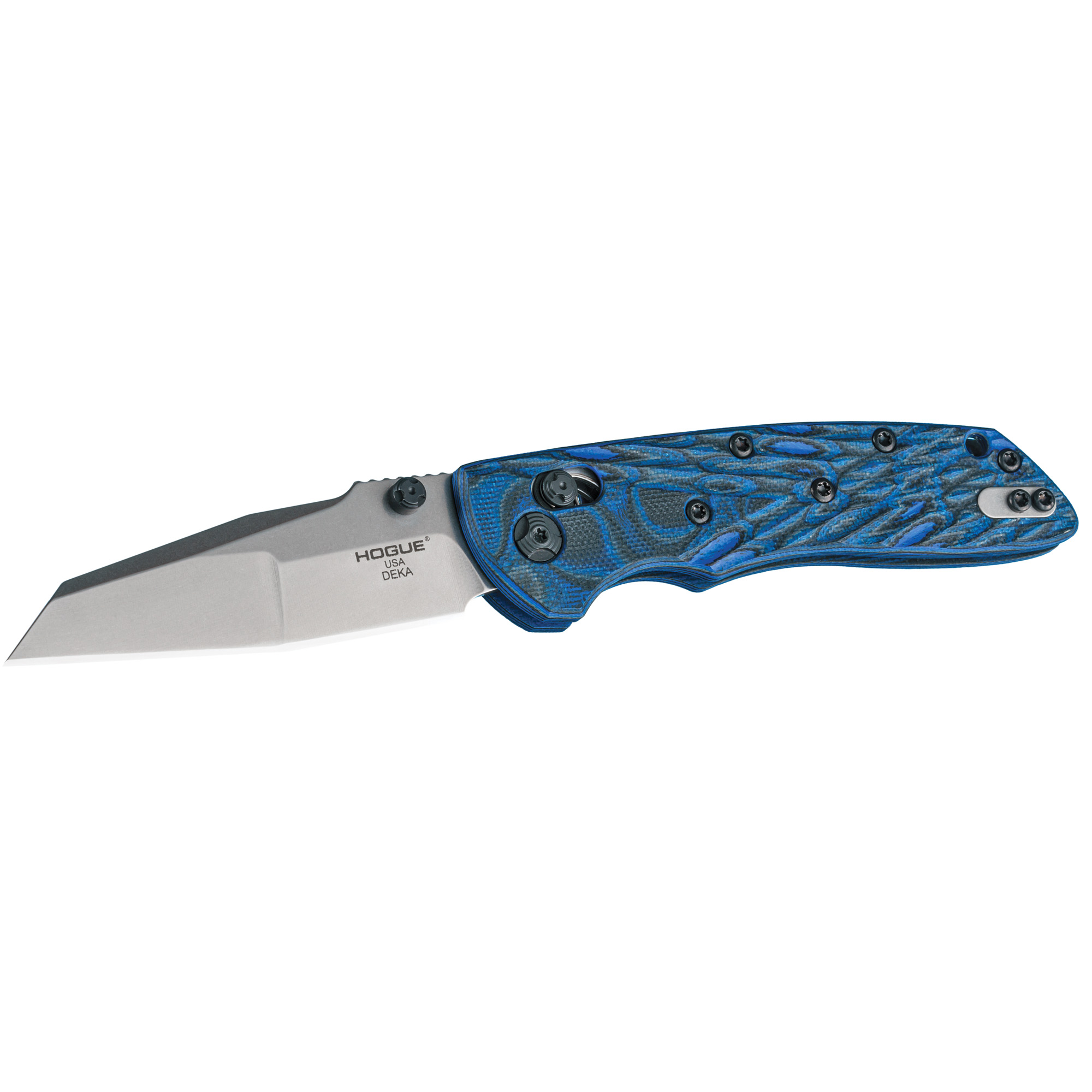 Hogue Deka 3.25" Wharncliffe Folding Knife, Silver - 24263