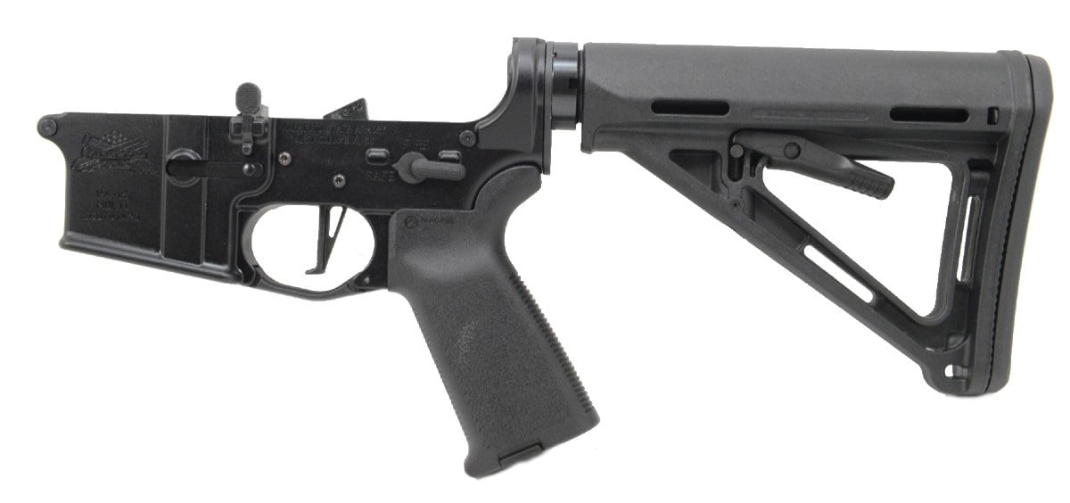 PSA AR-15 Complete Lower CMC Magpul MOE Edition - Black, No Magazine