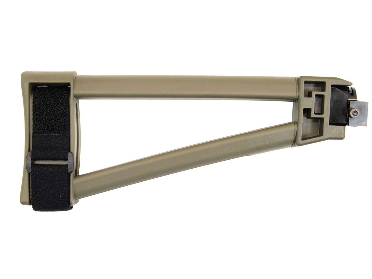 PSA Triangle Side Folding Pistol Brace - OEM Packaging, OD Green