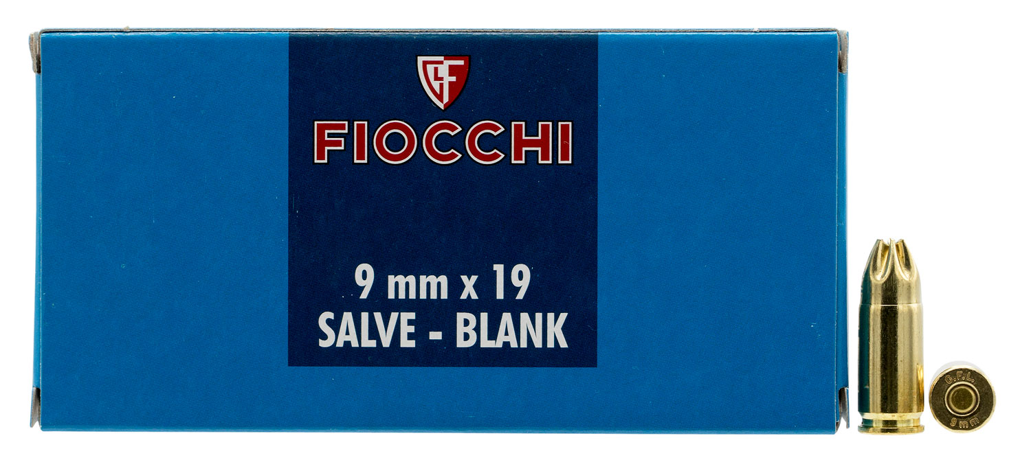 Fiocchi 9mm Blank, 50 rds/box - 9MMBLANK