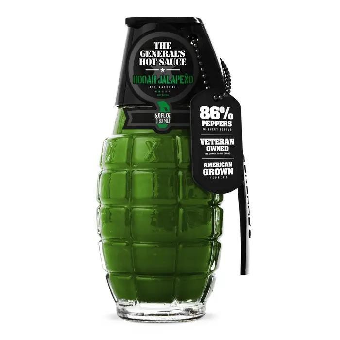 The General's Hot Sauce 6 oz, HOOAH Jalapeno - 0311-038