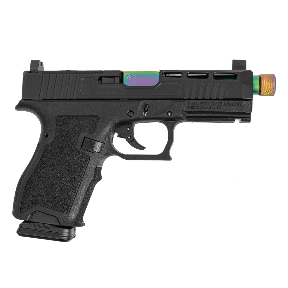 PSA Dagger Compact 9mm Pistol With SW2 Extreme Carry Cut RMR Slide & Chameleon Threaded Barrel, Black