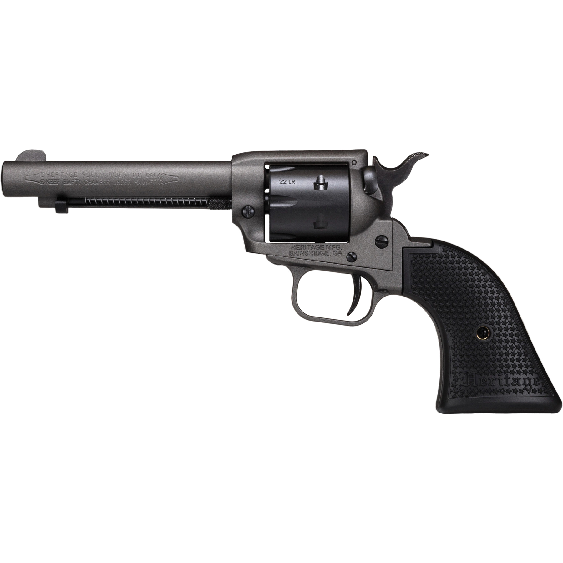 Heritage Manufacturing Rough Rider .22LR Revolver 4.75" 6rds, Tungsten Gray Cerakote - SRR22C4
