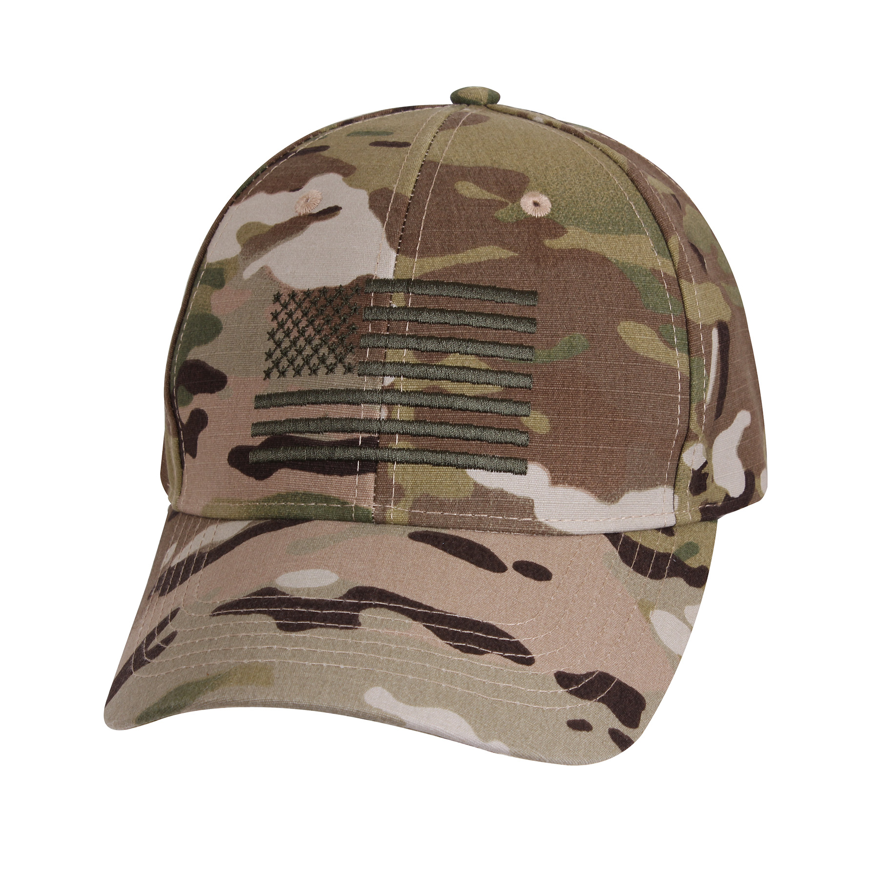 Rothco U.S. Flag Low Profile Cap - Multicam