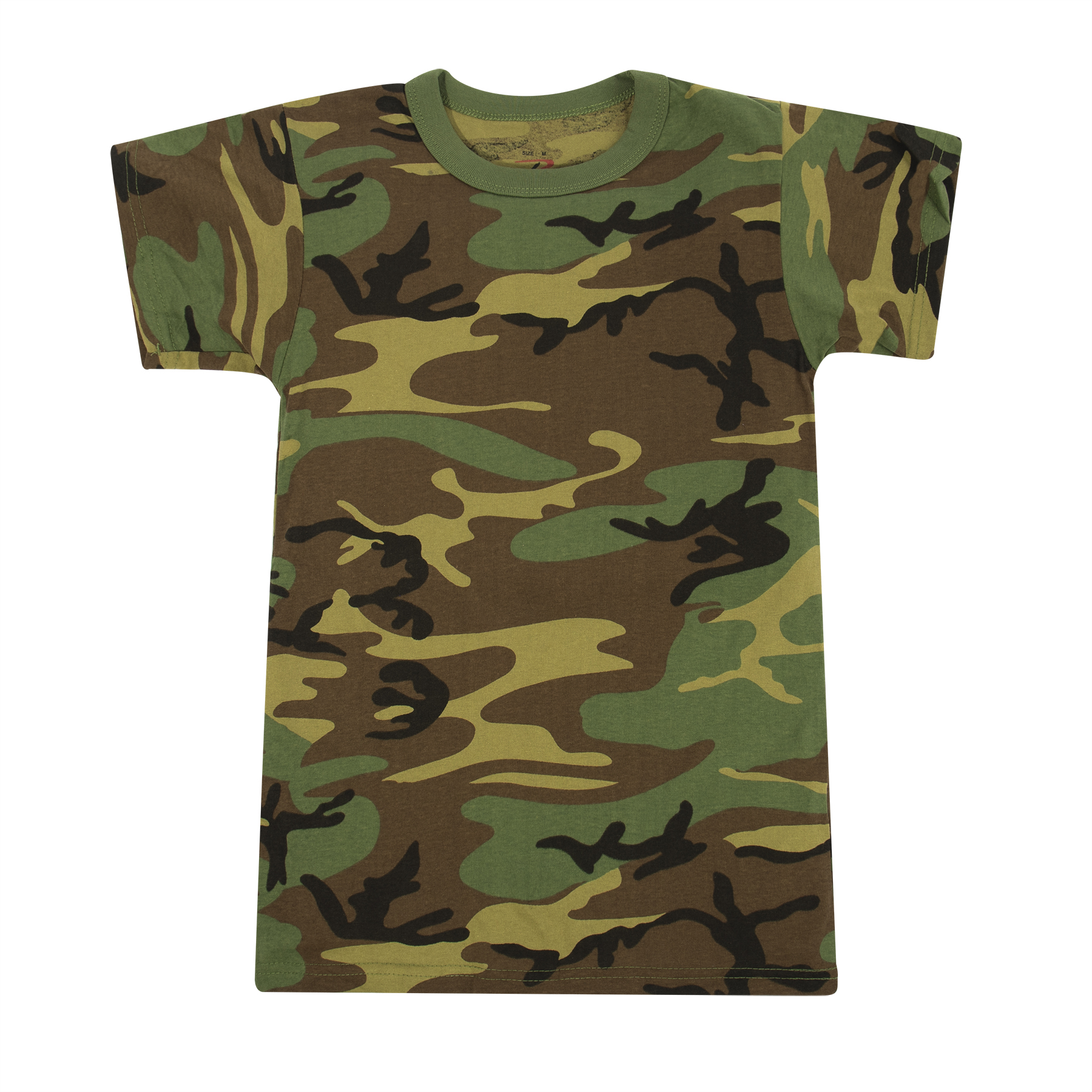 Rothco Kids Woodland Camo Heavyweight T-Shirt - Large