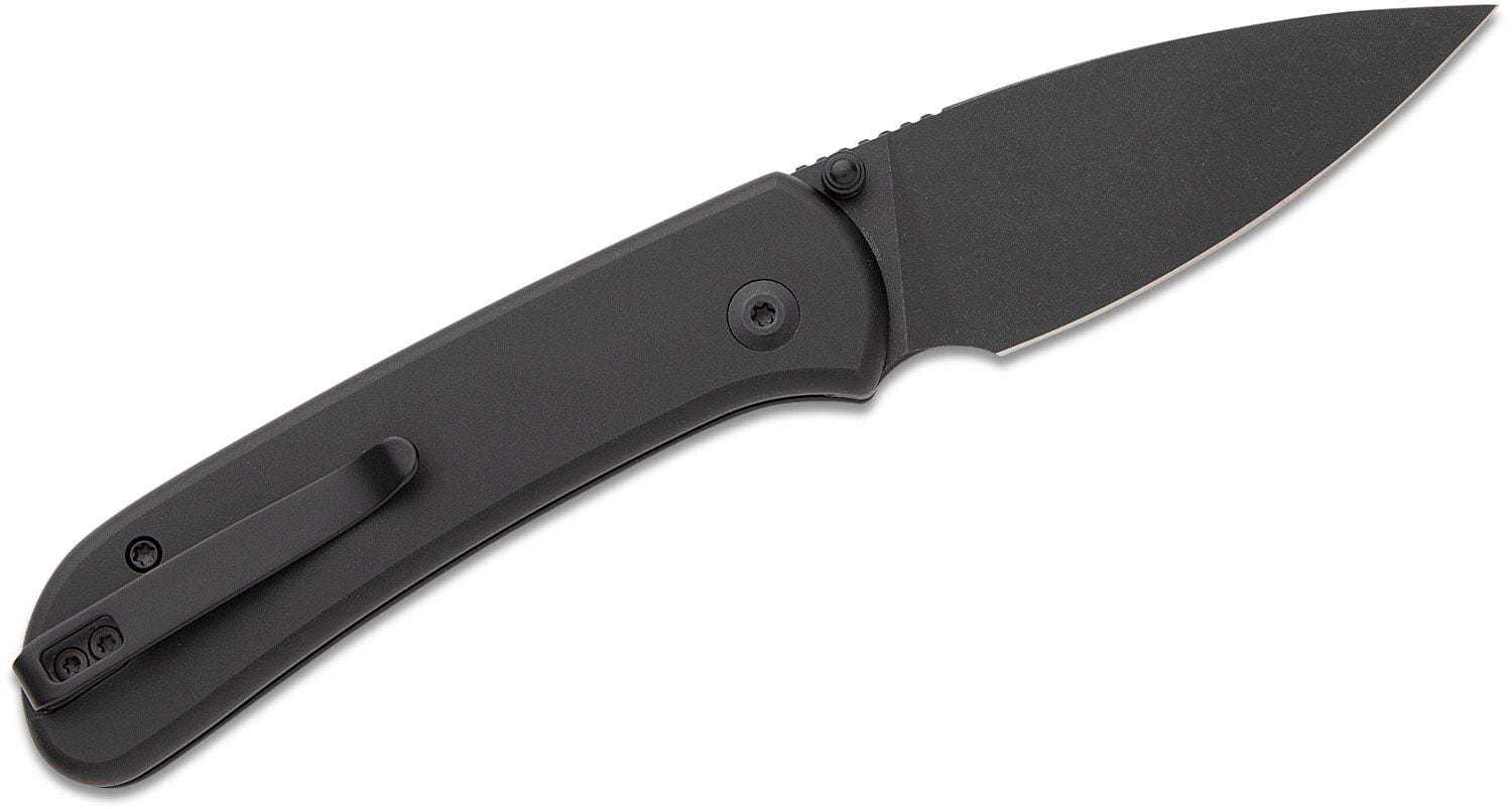 CIVIVI Qubit Black Aluminum Handle Black Stonewashed Blade C22030E-1