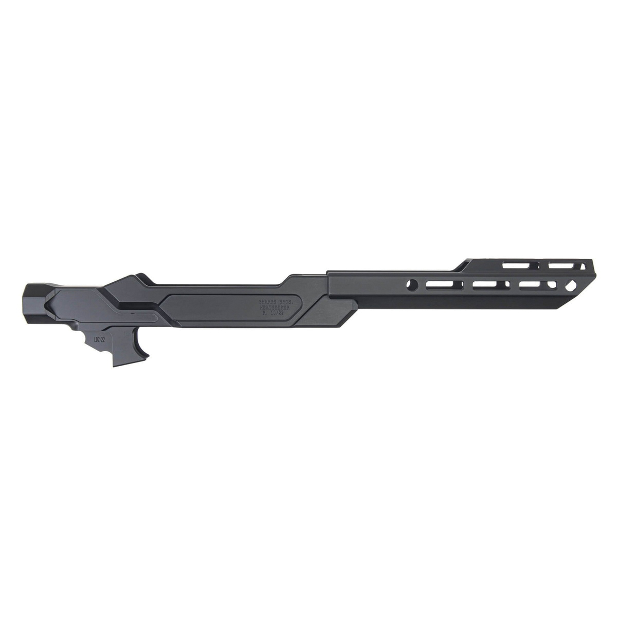 Sharps Bros Heatseeker Chassis/Forend Fits Ruger 10/22 Black - High-Performance Heatseeker Chassis and Forend for Ruger 10/22 - SBC07